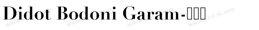 Didot Bodoni Garam字体转换